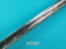 US Civil War Antique Old 19 Century Engraved Officer's Sword with Scabbard