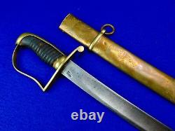 US Civil War Antique Old Cavalry Officer's Sword with Scabbard