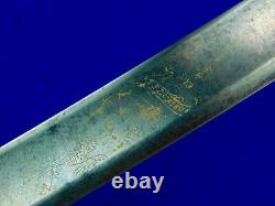US Civil War Antique Old Cavalry Officer's Sword with Scabbard