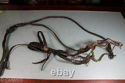 US Civil War Era M1859 Cavalry Bit Original Reins Texas Star Rosettes on Bridle