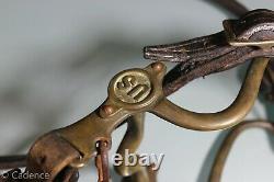 US Civil War Era M1859 Cavalry Bit Original Reins Texas Star Rosettes on Bridle