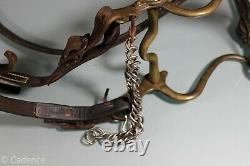 US Civil War Era M1859 Cavalry Bit Original Reins Texas Star Rosettes on Bridle