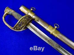 US Civil War French Made Staff & Field Presentation Engraved Officer's Sword