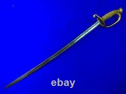 US Civil War German Made Horstmann Model 1852 USN Navy Officer's Engraved Sword