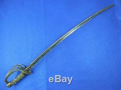 US Civil War German or French Import Model 1840 Cavalry Sword with Scabbard