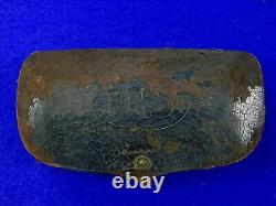 US Civil War Leather Ammo Pouch Converted for Use with Cartridges