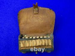 US Civil War Leather Ammo Pouch Converted for Use with Cartridges