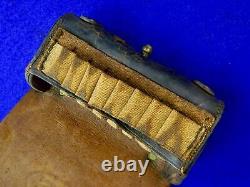 US Civil War Leather Ammo Pouch Converted for Use with Cartridges