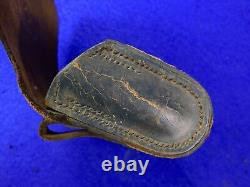 US Civil War Leather Ammo Pouch Converted for Use with Cartridges