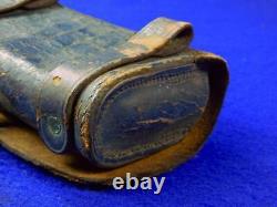 US Civil War Leather Ammo Pouch Converted for Use with Cartridges