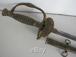 US Civil War Model 1860 Pettibone Staff & Field Presentation Sword withScabbard