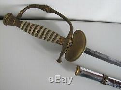 US Civil War Model 1860 Staff & Field Presentation Sword withScabbard-WK&C