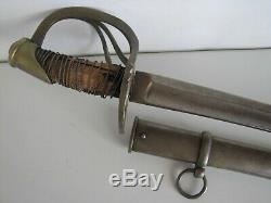 US Civil War Potter Model 1840 Heavy Cavalry Wristbreaker Sword withScabbard