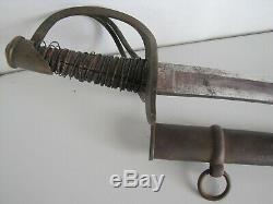 US Civil War Sheble & Fisher Model 1840 Heavy Cavalry Sword withScabbard