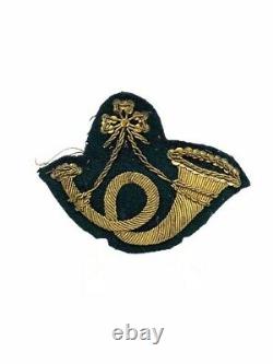 US Civil War Strung Bugle Cap Badge Insignia Bullion Wire