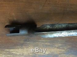 US Civil War bayonet & original leather scabbard signed 1860s NICE