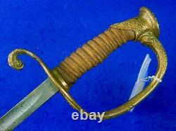 US Spanish American Civil War Veteran's Model 1852 Navy USN Officer's Sword