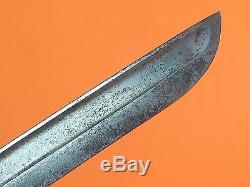 US WW2 Custom Hand Made Civil War Sword Blade Theater Fighting Knife with Sheath