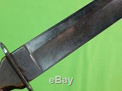 US WW2 WWII Custom Hand Made Theater Fighting Knife Civil War Sword Blade