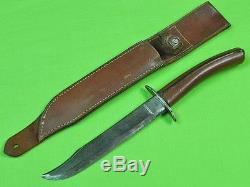 US WW2 WWII KNIFE CRAFTERS Fighting Knife Civil War Sword Blade with Sheath