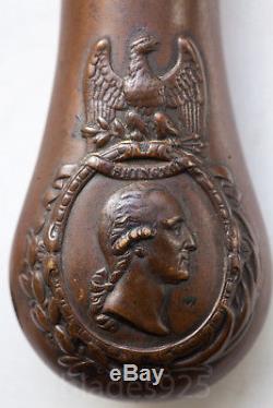 US civil war George Washington eagle small powder flask very rare