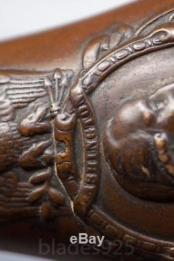 US civil war George Washington eagle small powder flask very rare