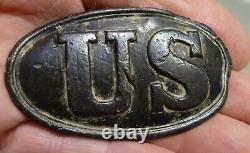 U. S. Brass Arrow Buckle, Dug, Estate. 2 3/4 By 1 5/8, Small Size