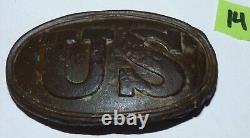 U. S. Brass Buckle, Paw Hooks, Dug, Estate. 3 1/4 By 2