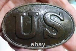 U. S. Brass Plate, W. H. Smith, Brooklyn, Dug, Estate. 3 3/8 By 2 1/8, 2 Loops