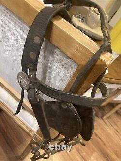 U. S. Cavalry Civil War Horse Mule Blinders Bridle US Emblems