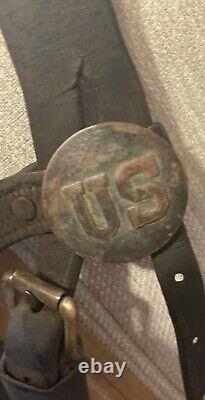 U. S. Cavalry Civil War Horse Mule Blinders Bridle US Emblems