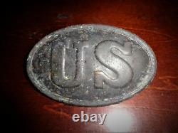 U. S. Civil War Cartridge Box Plate Recovered Seven Stars Rd. Gettysburg