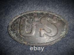 U. S. Civil War Cartridge Box Plate Recovered Seven Stars Rd. Gettysburg