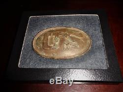 U. S. Civil War Cartridge Box Plate Recovered Taneytown Rd. Gettysburg