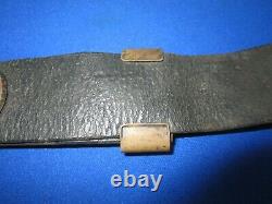 U. S. Civil War Enlisted Man's Leather Waist Belt with U. S. Oval Buckle