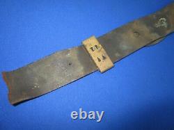 U. S. Civil War Enlisted Man's Leather Waist Belt with U. S. Oval Buckle