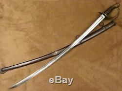 U. S. Civil War Import Cavalry Sword Saber Model 1840 By Clemen & Jung