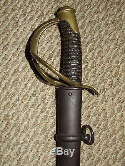 U. S. Civil War M1840 Enlisted Cavalry Saber Sword Wester & Co Solingen Germany