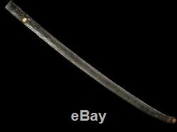U. S. Civil War Naval Cutlass Sword Model 1860 Ames Dated 1863 with Rare Scabbard