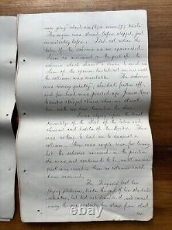 U. S. NAVY CIVIL WAR MANUSCRIPT SHIP COLLISION 1864 CHESAPEAKE BAY VIRGINIA Naval