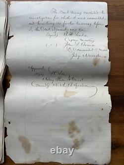 U. S. NAVY CIVIL WAR MANUSCRIPT SHIP COLLISION 1864 CHESAPEAKE BAY VIRGINIA Naval