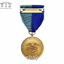 U. S. Navy CIVIL War Campaign Medal Slot Brooch Wwii U. S. Mint Contract Original