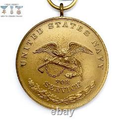 U. S. Navy CIVIL War Campaign Medal Slot Brooch Wwii U. S. Mint Contract Original