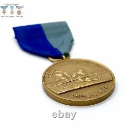 U. S. Navy CIVIL War Campaign Medal Slot Brooch Wwii U. S. Mint Contract Original