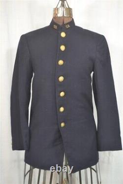 Uniform jacket Civil War Era navy blue wool eagle buttons original 1800s antique