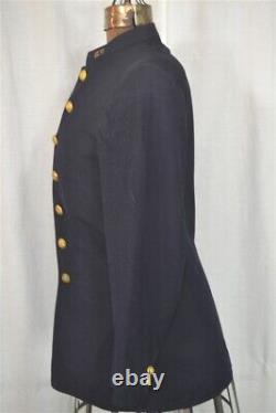 Uniform jacket Civil War Era navy blue wool eagle buttons original 1800s antique