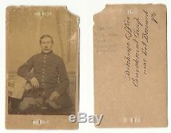 Unknown Civil War Infantry Soldier Amputee Medical CDV