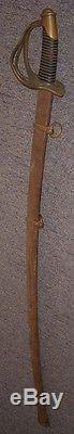 Untouched Civil War Model 1840 Cavalry Saber by Kirschbaum with Engraved Guard