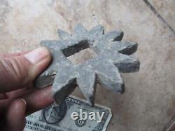 Unusual Rare LARGE Dug / Excavated Handmade Civil War Lead Gear, Fredericksburg