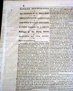 Uriah P. Levy 1st Jewish U. S. Navy Commodore Death Jews 1862 Civil War Newspaper